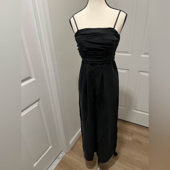 J. Crew Elegant Black Ruched Jumpsuit - Picture 11 of 13